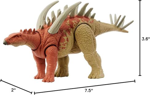 Mattel Jurassic World Strike Attack Dinosaur Toy, Gigantspinosaurus Action Figure with Movable Joints & Strike Motion in Saudi Arabia