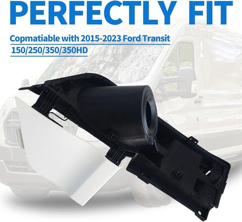 Fuel Door Housing for Ford Transit Vans 150 250 350(HD) 2015-2024, Fuel Gas Filler Door Pocket Hinge Tank Accessories, Replace OEM # CK4Z-5427936-A, CK4Z-5427936-J, CK4Z-5427936-F in Saudi Arabia