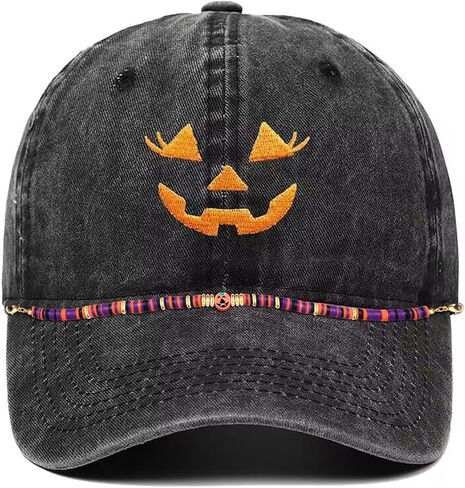 3/4PCS Trucker Hat Chains Halloween Christmas Trucker Hat Chains Heishi Beaded Chains Baseball Cap Accessories in Kuwait