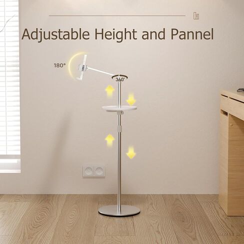 حامل كتب قابل للتعديل للقراءة، حامل كتب سارانا للقراءة بدون استخدام اليدين مع مشبك ورق للصفحة، ارتفاع قابل للتعديل من 24-58 بوصة حامل كتب على الأرضية للمنصة، الكمبيوتر المحمول، الهاتف، كتب الطبخ، ورقة الموسيقى in Kuwait