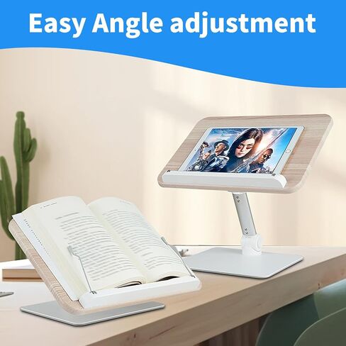 حامل كتب قابل للتعديل - تصميم مريح لنتائج الموسيقى والكمبيوتر اللوحي وقراءة مريحة - ثبات آمن in Saudi Arabia