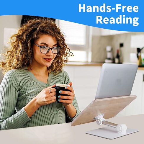 حامل كتب قابل للتعديل - تصميم مريح لنتائج الموسيقى والكمبيوتر اللوحي وقراءة مريحة - ثبات آمن in Saudi Arabia