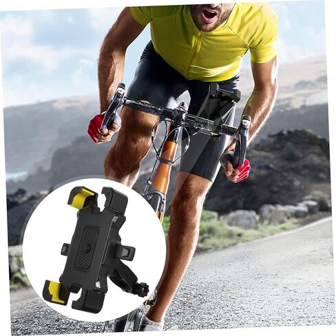 Adjustable Motorcycle Phone Holder Mount Upgraded Handlebar Clamp Secure Scooter Phone Clip Compatible with S22 Ultra and More in Kuwait