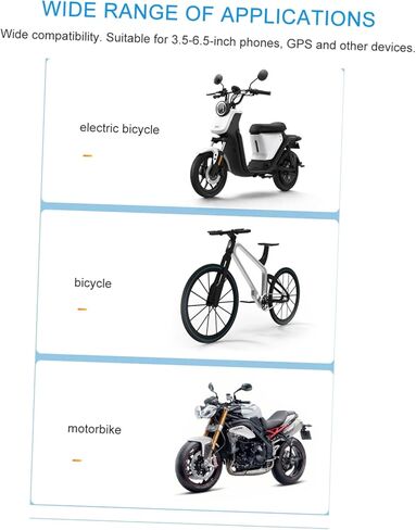 Adjustable Motorcycle Phone Holder Mount Upgraded Handlebar Clamp Secure Scooter Phone Clip Compatible with S22 Ultra and More in Kuwait