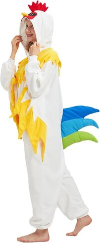 White Chicken Onesie White Chicken Costume Cosplay Thanksgiving Hooded Halloween Christmas Costumes Party in Saudi Arabia