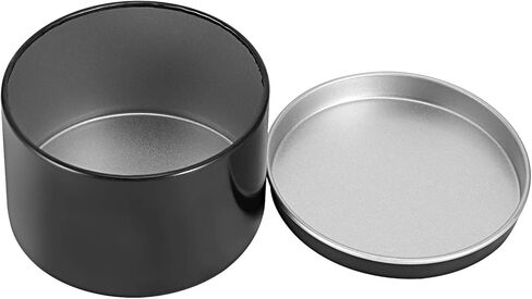 60 عبوة من علب الشموع سعة 118 مل من زوينهو، علب معدنية فارغة مستديرة مع أغطية، حاويات شموع تخزين معدنية محمولة، برطمانات علب الشموع لصنع الشموع، أسود in Kuwait