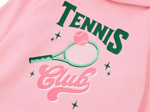 سويت شيرت أنيق بقلنسوة باللون الوردي الكرزي للفتيات الصغيرات والكبيرات - قميص بلوفر ناعم بأكمام طويلة مقاس 6-18 in Kuwait