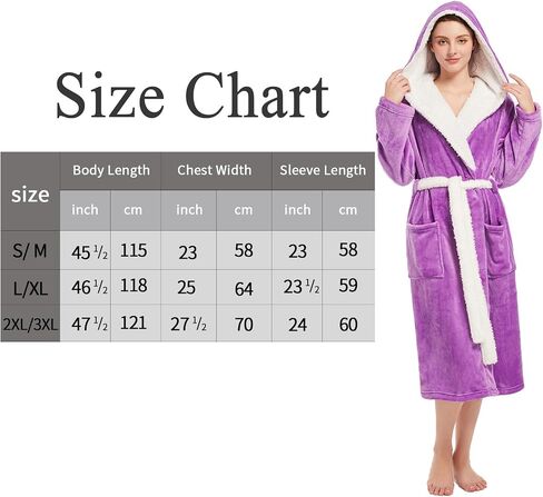 Womens Hooded Robe,Plush Fleece Soft Robe for Women,Cozy Warm Bathrobe,Spa robe With Pockets in Saudi Arabia