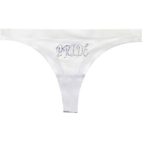 Rhinestone Bride Thong, Bachelorette Party Lingerie, for Bride to Be Party Decorations, Bridal Shower Gifts