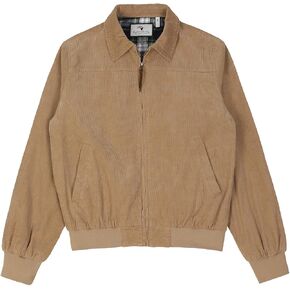 ZENTHACE Women's Corduroy Jacket with Full Flannel Lined,Zip Up Casual Vintage Outerwear Coat,100% Cotton