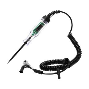 Test Light Automotive 5-90V Digital LED Circuit Tester with Voltage Display, Auto Bidirectional Light Tester, with Extended Spring Wire & Probe for Car/RV/Vehicles