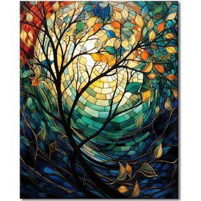TUMOVO DIY Paint by Number Girl in The Rain with an Umbrella, Paint by Numbers for Adults, Abstract Adult Paint by Numbers on Canvas, Paint by Numbers for Adults Beginner 16x20 Inch
