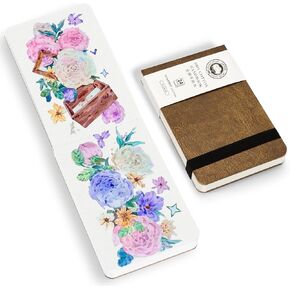 Lightwish Watercolor Journal, 100% Cotton Cold Press Watercolor Paper,140lb/300gsm Acid-Free, 24 Sheets 3.54x5.51" Sketchbook for Adults, Students