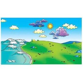 Little Folk Visuals Beginners Bible: Meadow Flannel Board/Playboard with Accessories/Overlay, 9 Pieces Set