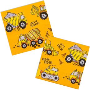 DYLIVeS Birthday Napkins 50 Count, Hats Off Birthday Hats Paper Napkins 3-ply Disposable Luncheon Napkins for Adults Kids Birthday Party Supplies Decorations, 6.5 Inch