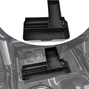 TACOBRO Center Console Tray Compatible with Ford Explorer 2020 2021 2022 2023 2024 Accessories,Compartment Insert Organizer Secondary Storage Box ABS Material