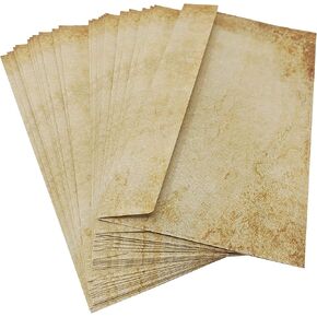 30 x Vintage and Antique Looking Envelopes Made from Recycled Paper (30)