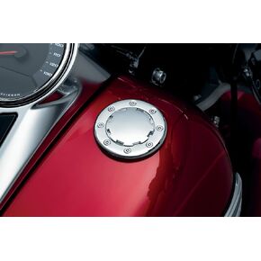 Kuryakyn 7434 Motorcycle Accessory: Vented Flush Mount Fuel Tank/Gas Cap with Right-Hand Threads for 1982-2020 Harley-Davidson Motorcycles with Screw Tanks, Chrome