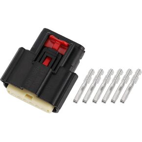 Motoforti Throttle Body Control Actuator Connector Plug Female Wire Terminal Connector for Harley Davidson Plastic Tin-Plated Copper Black Waterproof