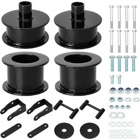 Front & Rear 2.5" Leveling Lift Kit with Coil spring Spacers for 2007-2018 Jeep Wrangler JK, Forged Aluminum