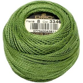 DMC 116 8-3346 Pearl Cotton Thread Balls, Hunter Green, Size 8