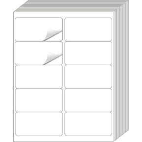 1" x 2-5/8" Address Labels 900 Labels Sticker Paper for Laser/Ink Jet Printer mailing Labels 8.5"×11" Fluorescent Orange 30 per Sheet