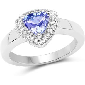 Tanzanite Ring, Tanzanite Ring in .925 Sterling Silver for Women, December Birthstone