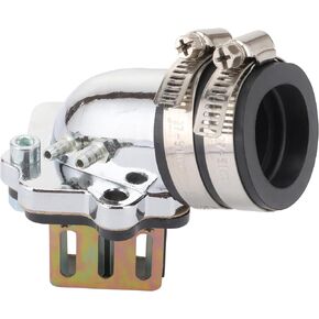 GOOFIT High Performance Racing Intake Manifold with Reed Valves Replacement for 2 Stroke 50cc Jog 1PE40QMB 1E40QMB Minarelli Engine Moped Scooter