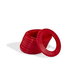 Rattle Rings Washers | Nylon Recovery 5/8" Shackle Isolators | Soft Shackle Recovery Accessories Spacers Fits 3/4" Pin - Flame Red