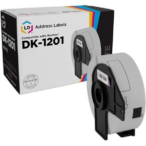 LD Compatible Address Label Replacements for Brother DK-1201 - 1.1 in x 3.5 in (White, 400 Count)