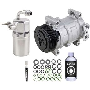 AC Compressor & A/C Kit For Chevy Silverado & GMC Sierra 4.3L V6 & 6.6L Duramax Diesel - BuyAutoParts 60-80166RK New