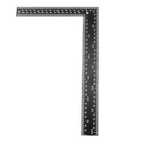 Black Stainless Steel Square Ruler DIY Leather Sewing Tool Square Ruler for Leather Cutting Carpenter Square for Layout Suitable for Engineers Craftsmen Modelers