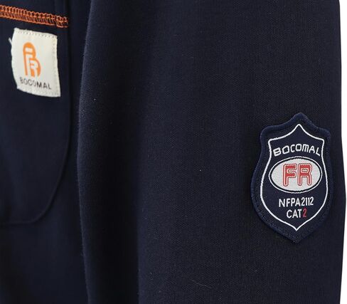 قمصان BOCOMAL FR قمصان مقاومة للهب FR T قميص NFPA2112/CAT2 7oz قمصان رجالية بأكمام طويلة مقاومة للحريق قمصان هينلي in Kuwait