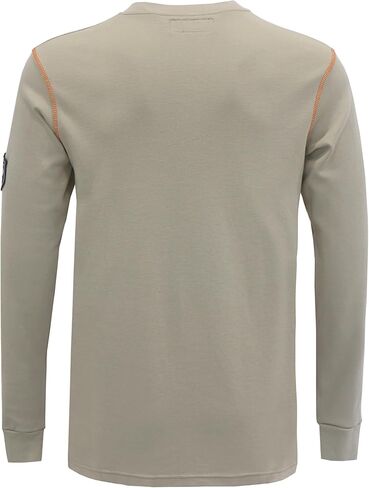 قمصان BOCOMAL FR قمصان مقاومة للهب FR T قميص NFPA2112/CAT2 7oz قمصان رجالية بأكمام طويلة مقاومة للحريق قمصان هينلي in Kuwait