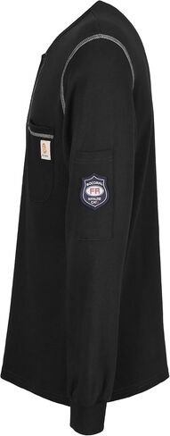 قمصان BOCOMAL FR قمصان مقاومة للهب FR T قميص NFPA2112/CAT2 7oz قمصان رجالية بأكمام طويلة مقاومة للحريق قمصان هينلي in Kuwait
