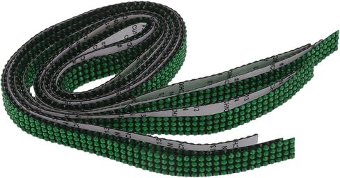 Car Door Edge Guards Strips Kit Anti-Scratch 35.43"x0.47" Car Bling Door Guard Crash Bumper Strip Bling Rhinestone Black Green in Saudi Arabia