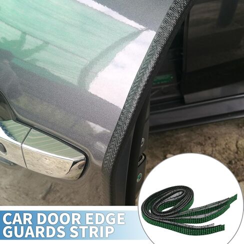 Car Door Edge Guards Strips Kit Anti-Scratch 35.43"x0.47" Car Bling Door Guard Crash Bumper Strip Bling Rhinestone Black Green in Saudi Arabia
