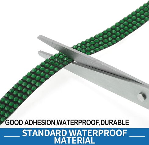 Car Door Edge Guards Strips Kit Anti-Scratch 35.43"x0.47" Car Bling Door Guard Crash Bumper Strip Bling Rhinestone Black Green in Saudi Arabia