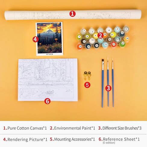 TUMOVO DIY Paint by Number Girl in The Rain with an Umbrella, Paint by Numbers for Adults, Abstract Adult Paint by Numbers on Canvas, Paint by Numbers for Adults Beginner 16x20 Inch in Saudi Arabia