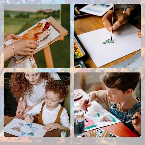 Yoment Watercolor Paper Pad 9"x12" Water Color Paper 40 Sheets 140lb/300gsm Thick Artist Paper for Painting Drawing Large Watercolor Sketchbook for Adults Kids Students Art Supplies(2 Pack) in Saudi Arabia