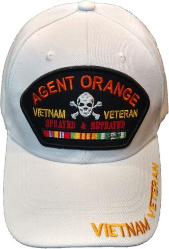 قبعة العميل البرتقالي للمحاربين القدامى في فيتنام باللون الأبيض in Kuwait