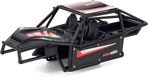 INJORA 61g Nylon Buggy Body Shell Chassis Kit for 1/18 RC Crawler TRX4M Upgrade(Black) in Saudi Arabia