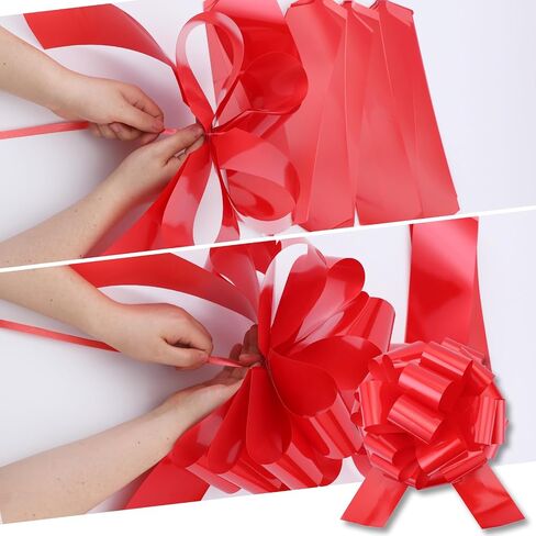 Large 12" Pull Bow, 2 Pcs Gift Bow for Present, Wrapping, Bikes, Appliances, Christmas, Parties, Decorations on Tables (Light Blue) in Kuwait