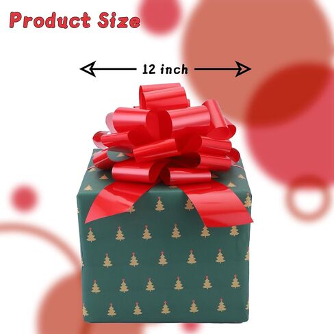 Large 12" Pull Bow, 2 Pcs Gift Bow for Present, Wrapping, Bikes, Appliances, Christmas, Parties, Decorations on Tables (Light Blue) in Kuwait