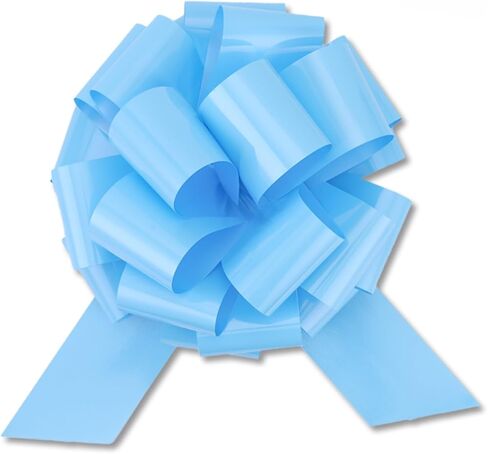 Large 12" Pull Bow, 2 Pcs Gift Bow for Present, Wrapping, Bikes, Appliances, Christmas, Parties, Decorations on Tables (Light Blue) in Kuwait