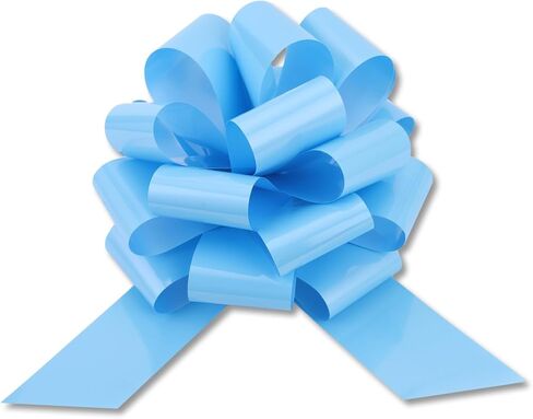 Large 12" Pull Bow, 2 Pcs Gift Bow for Present, Wrapping, Bikes, Appliances, Christmas, Parties, Decorations on Tables (Light Blue) in Kuwait