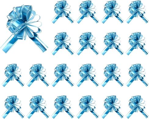 uxcell 20pcs Orange Pull Bows 6.3 Inches Wide Large Organza Ribbon Gift Bows for Gift Wrapping Gift Baskets Decor Wedding Parties Birthday Florist Packaging and Decoration in Saudi Arabia