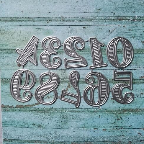 Number Embossing Cutting Dies for Birthday Card Party Invitation Making DIY Scrapbooking Album Craft Numbers Die Cuts Number Dies for Die-Cuts Card Making Accessories, Card Making Metal Scrapbooking in Saudi Arabia