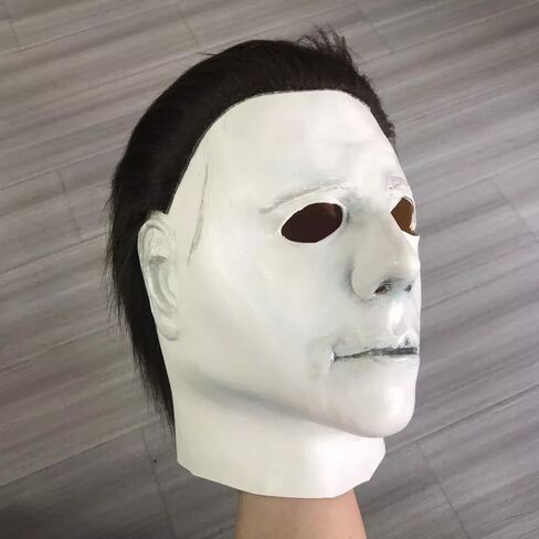 Michael Myers Mask, Halloween Movie Horror Killer Latex Mask, Michael Myers Costume Props for Cosplay in Saudi Arabia