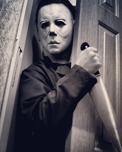 Michael Myers Mask, Halloween Movie Horror Killer Latex Mask, Michael Myers Costume Props for Cosplay in Saudi Arabia